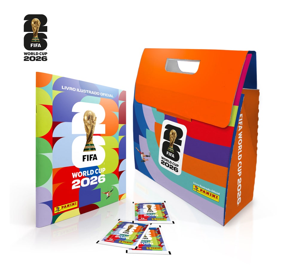 Copa Do Mundo 2026 - BOX Sacola - Álbum Capa Cartão + 30 Envelopes
